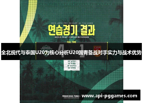 全北现代与泰国U20为核心分析U20国青备战对手实力与战术优势