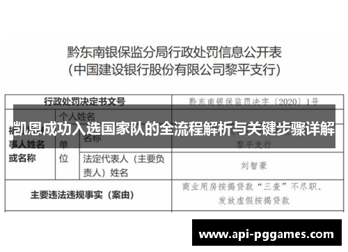 凯恩成功入选国家队的全流程解析与关键步骤详解 凯恩成功入选国家队的全流程解析与关键步骤详解